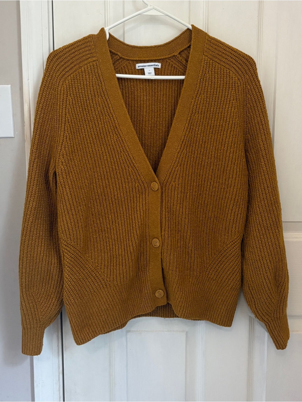 Amazon Essentials Soft Touch Ribbed Blouson Cardigan - Picture 5 of 10